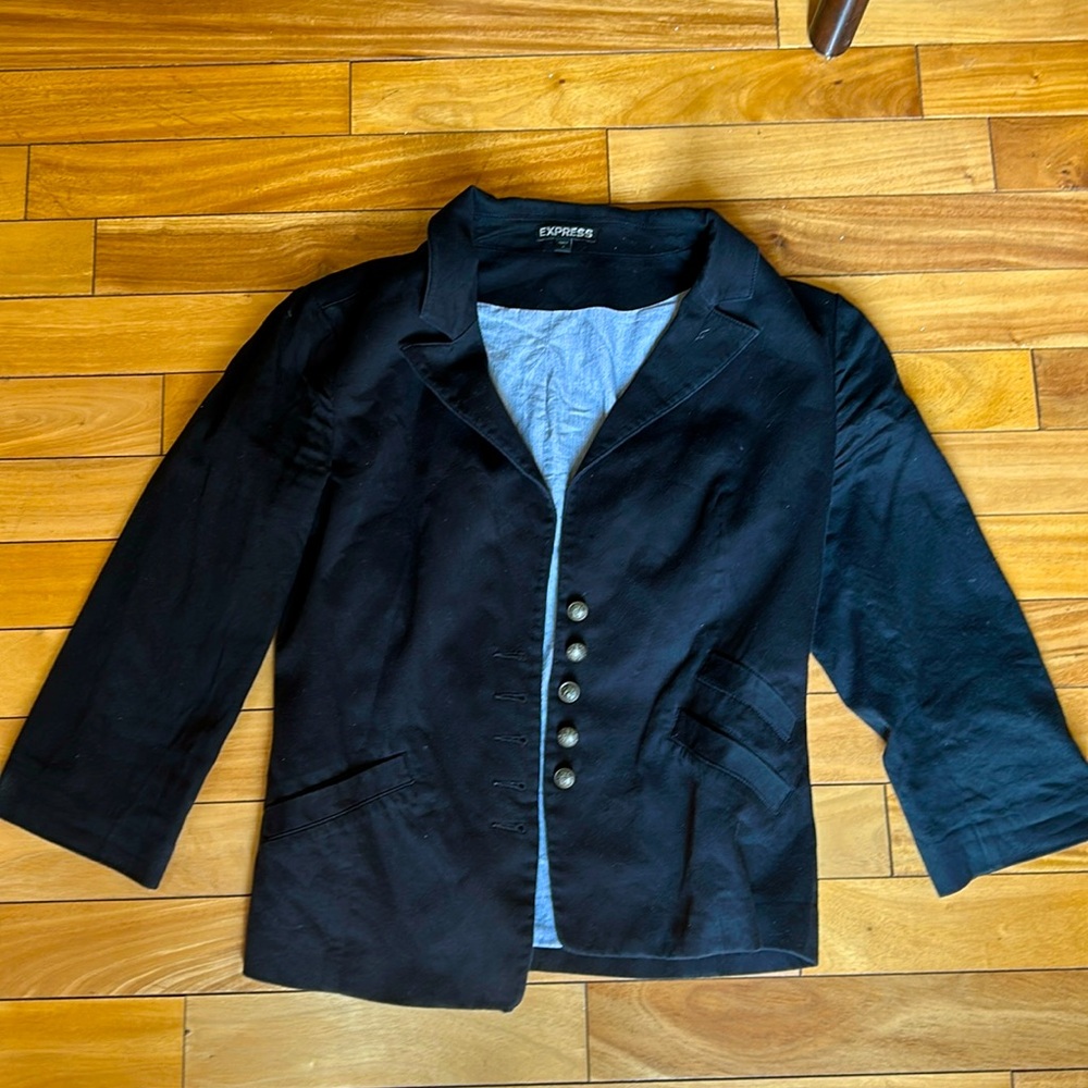 Express black jacket with 3/4 sleeves.  Size 6.  Gently worn